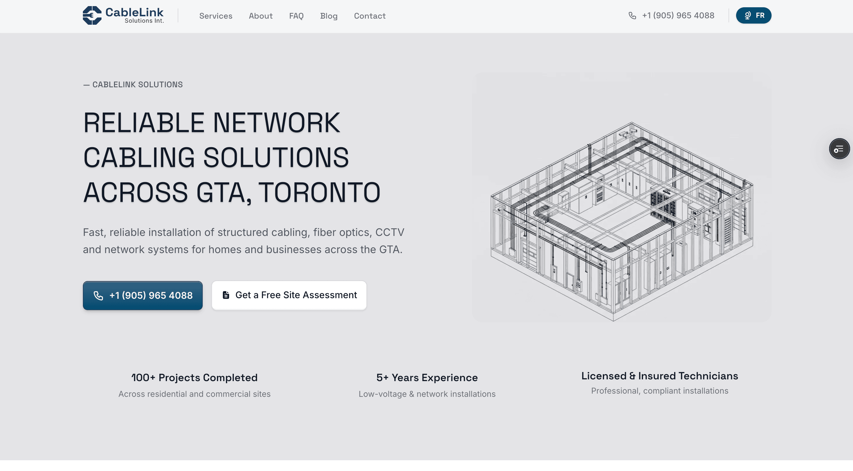 CableLink Soilutions website Image